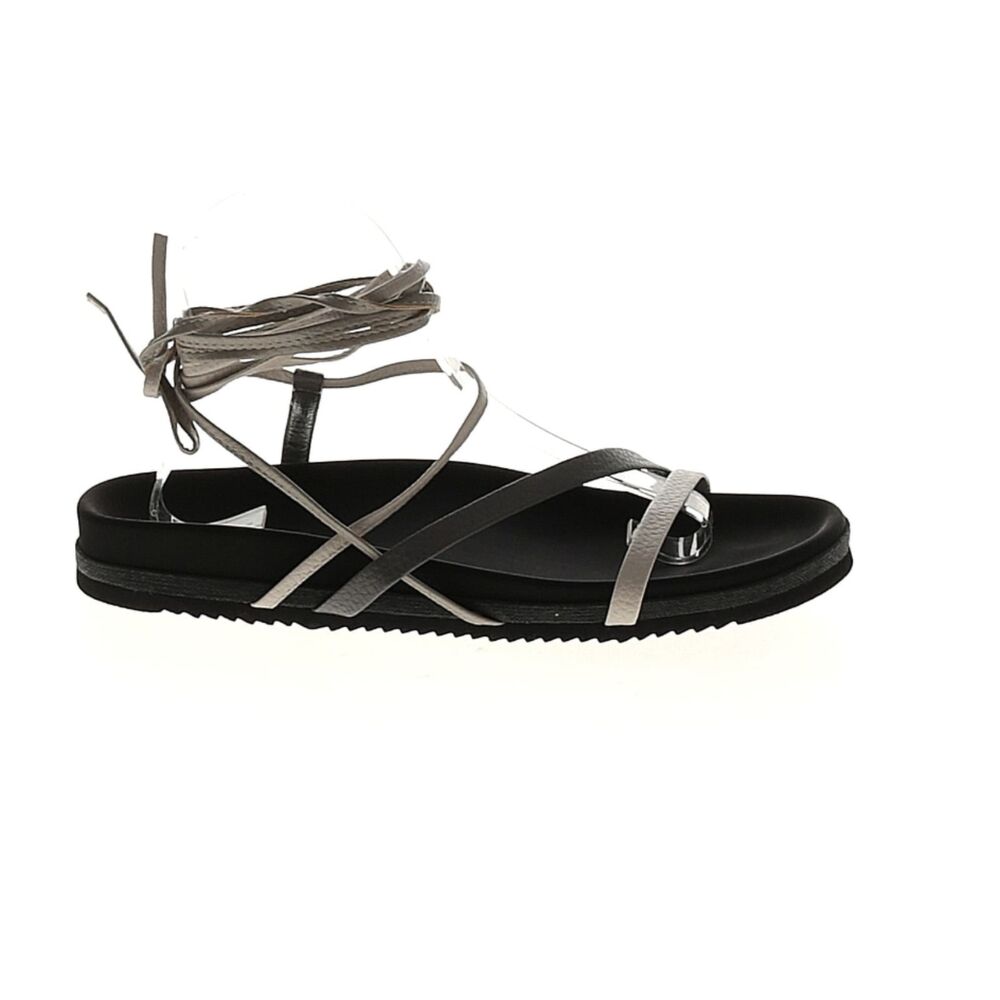 NWOT ROAM Lace Up Strappy Sandals Black Women's Size 10